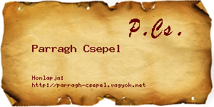 Parragh Csepel névjegykártya